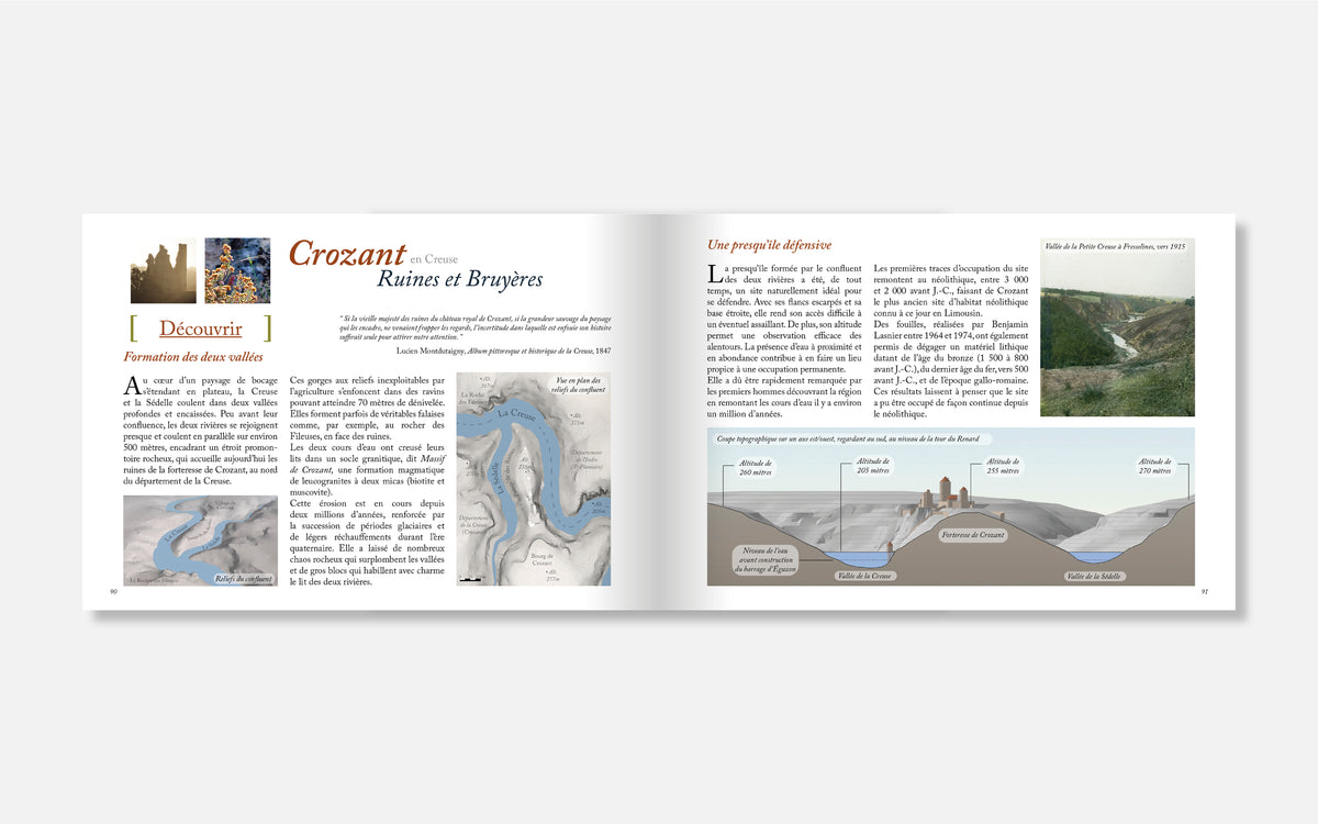 Crozant en Creuse - Ruines et Bruyères