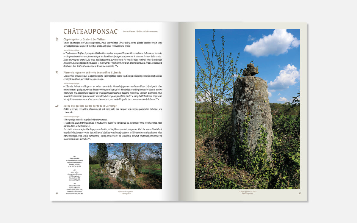 Pierres à légendes du Limousin