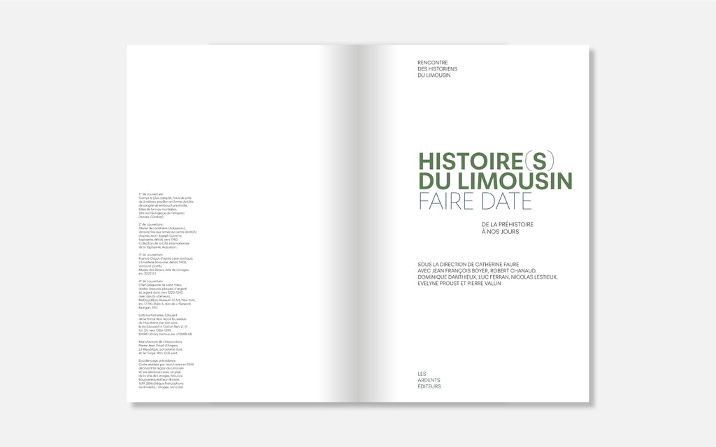 Histoire(s) du Limousin. Faire date. De la Préhistoire à nos jours